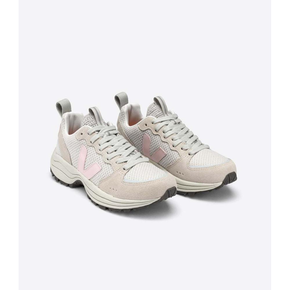 Adidasi Alergare Dama Veja VENTURI HEXAMESH White/Pink | RO 442DFM